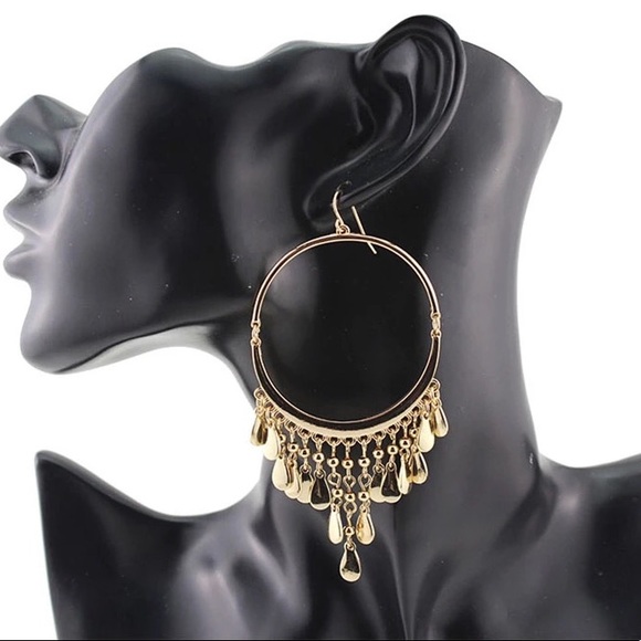 Chandelier Gold Earrings - Picture 2 of 2